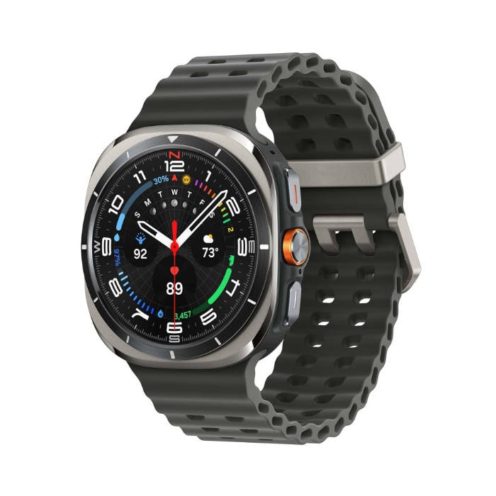 SAMSUNG Galaxy Watch Ultra 47mm LTE AI Smartwatch w/Energy Score, Wellness Tips, Heart Rate Tracking, Sleep Monitor, Fitness Tracker, GPS, 2024,Titanium Silver [US Version, 1Yr Manufacturer Warranty]